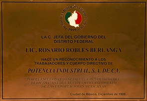 Premio de Exportación Ciudad de México 1999